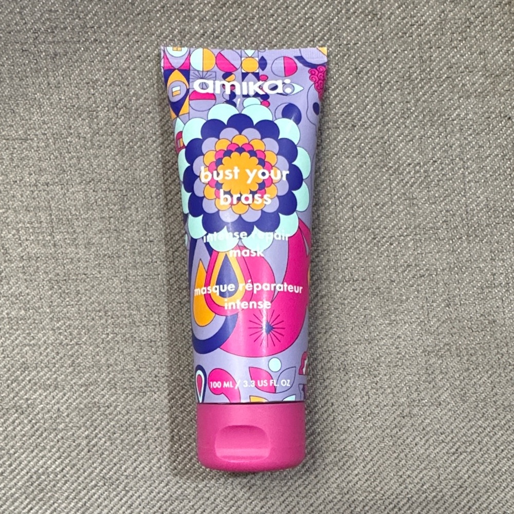 Amika Bust Your Brass Intense Repair Mask - Pink and Blue